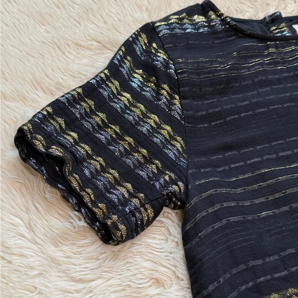 Ace & Jig Metallic Stripe Nile Top - Size Medium - Picture 2 of 7